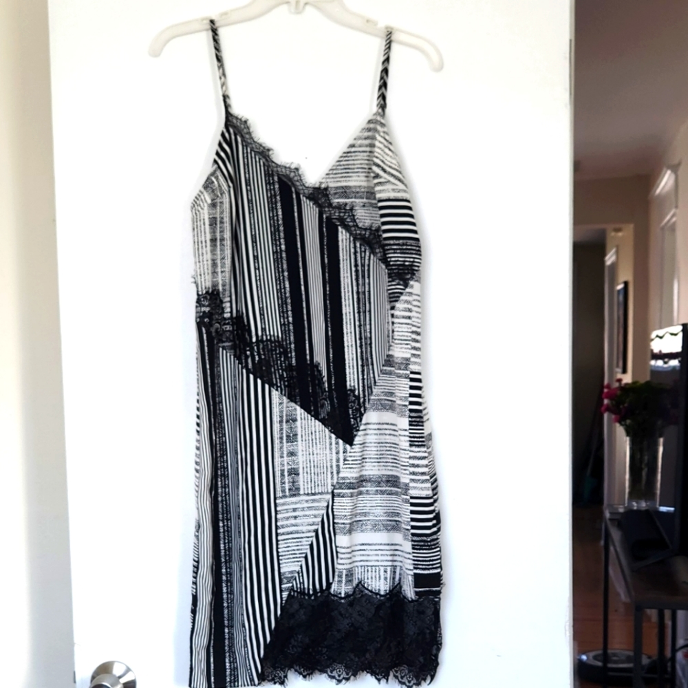 Guess Aziz Lace Trim Slip Dress - XS